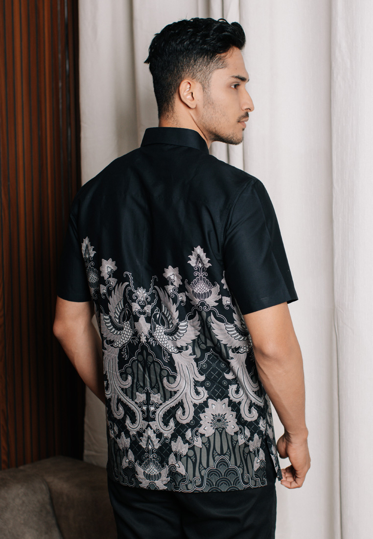 Hadinata Batik Premium Pria Kemeja Pendek Superfine Partha Prina-3